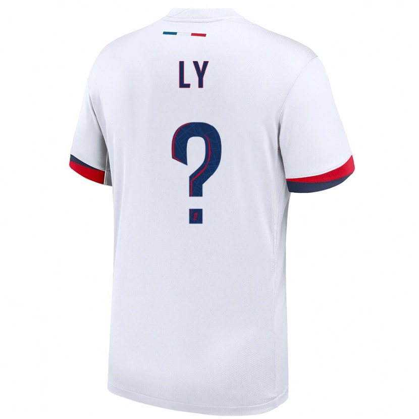 Danxen Men Elijah Ly #0 White Blue Red Away Jersey 2024/25 T-Shirt