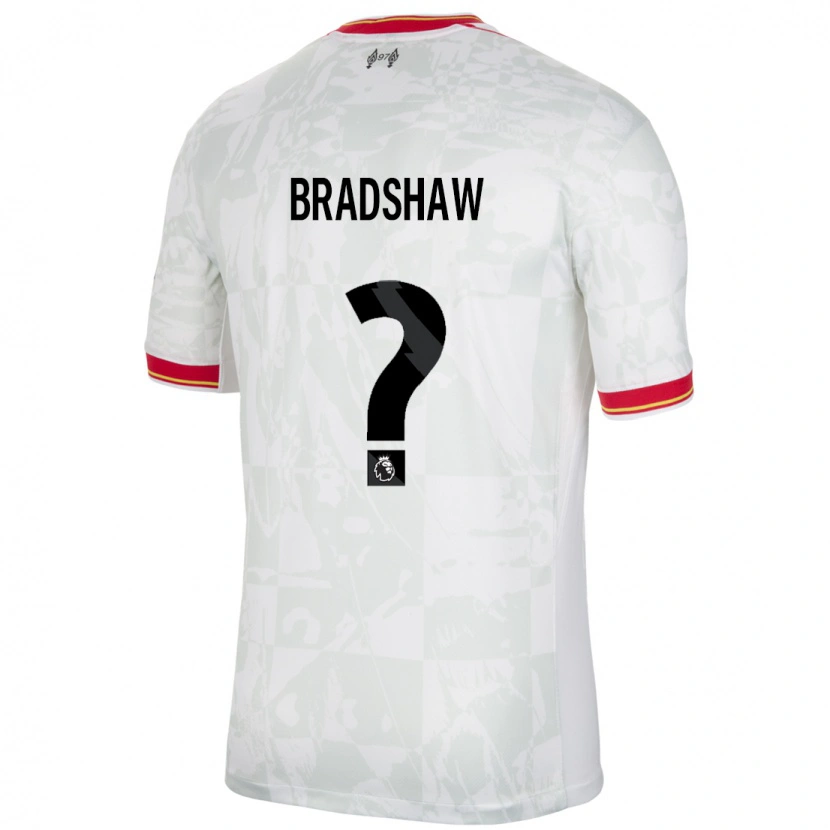 Danxen Men Joe Bradshaw #0 White Red Black Third Jersey 2024/25 T-Shirt