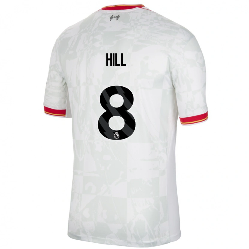 Danxen Men Tom Hill #8 White Red Black Third Jersey 2024/25 T-Shirt
