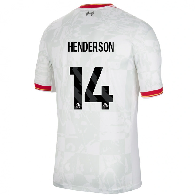 Danxen Men Henderson #14 White Red Black Third Jersey 2024/25 T-Shirt
