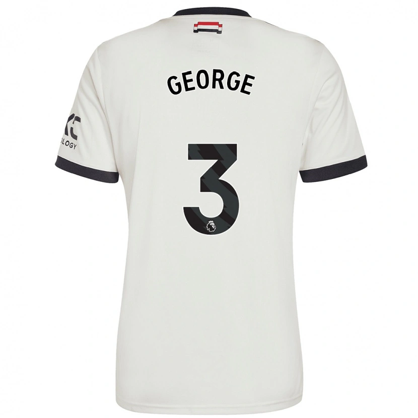 Danxen Men Gabby George #3 Off White Third Jersey 2024/25 T-Shirt