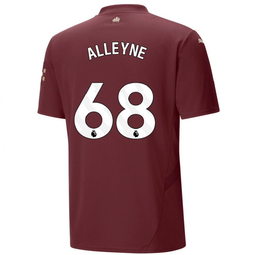 Danxen Men Max Alleyne #68 Maroon Third Jersey 2024/25 T-Shirt