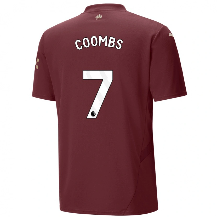 Danxen Men Laura Coombs #7 Maroon Third Jersey 2024/25 T-Shirt