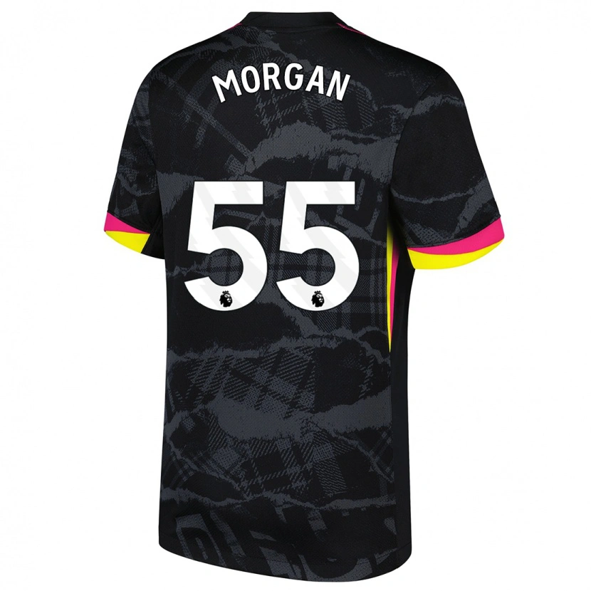 Danxen Men Jimmy-Jay Morgan #55 Black Pink Third Jersey 2024/25 T-Shirt