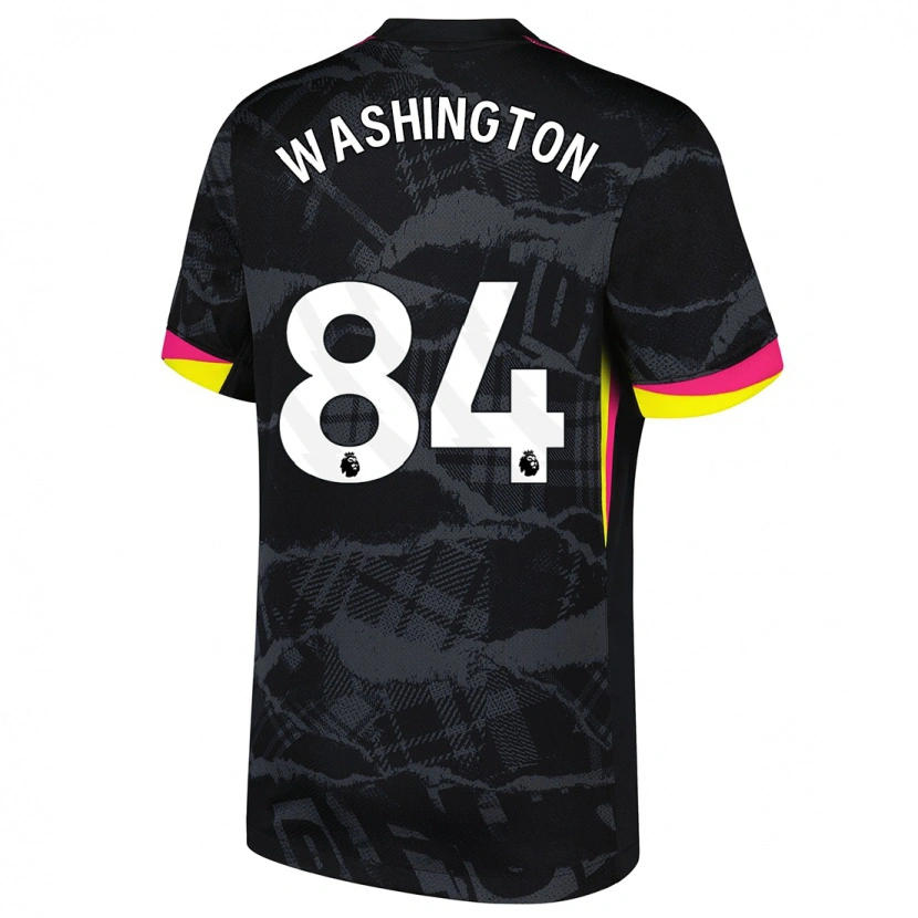 Danxen Men Marcell Washington #84 Black Pink Third Jersey 2024/25 T-Shirt