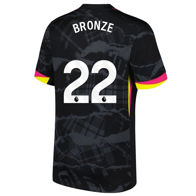 Danxen Men Lucy Bronze #22 Black Pink Third Jersey 2024/25 T-Shirt