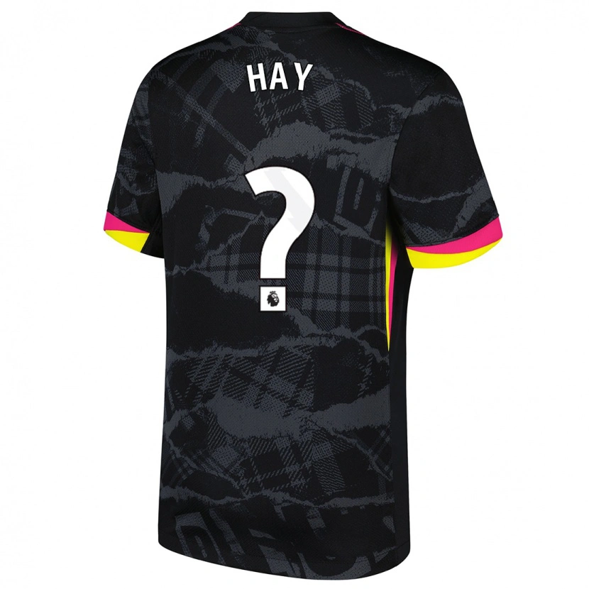 Danxen Men Noah Hay #0 Black Pink Third Jersey 2024/25 T-Shirt