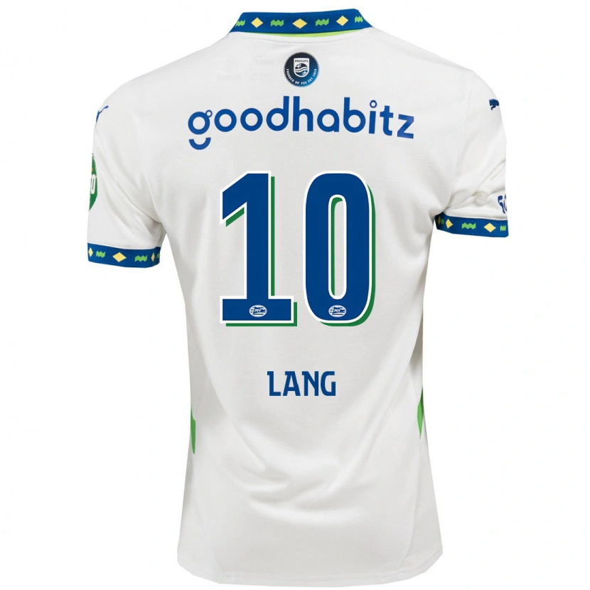 Danxen Men Noa Lang #10 White Dark Blue Third Jersey 2024/25 T-Shirt