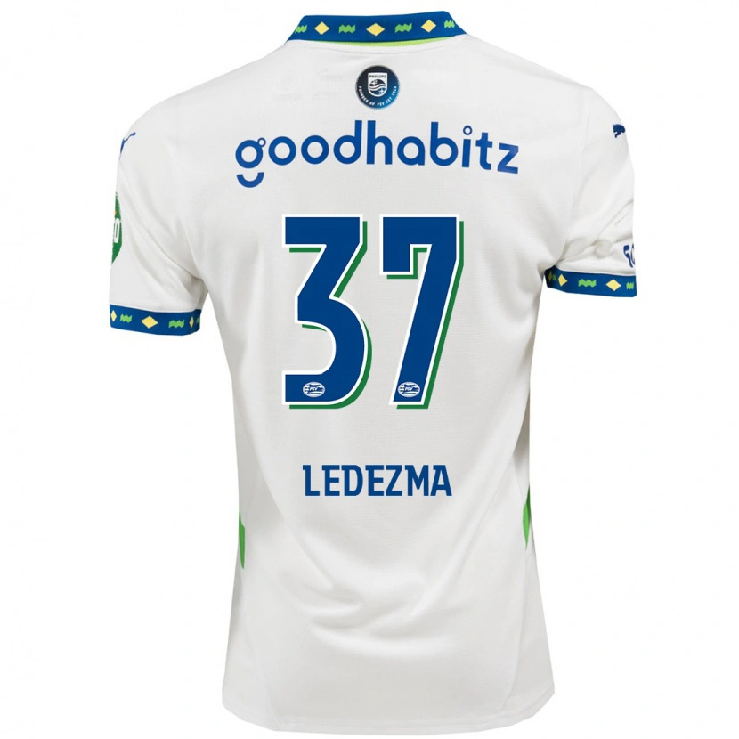 Danxen Men Richard Ledezma #37 White Dark Blue Third Jersey 2024/25 T-Shirt