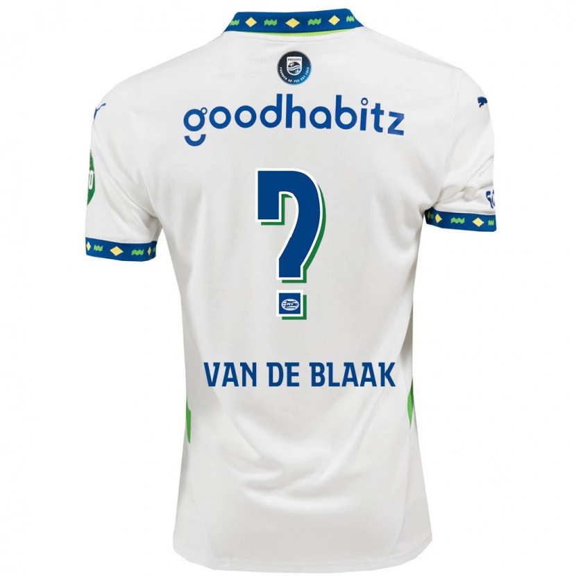 Danxen Men Emmanuel Van De Blaak #0 White Dark Blue Third Jersey 2024/25 T-Shirt