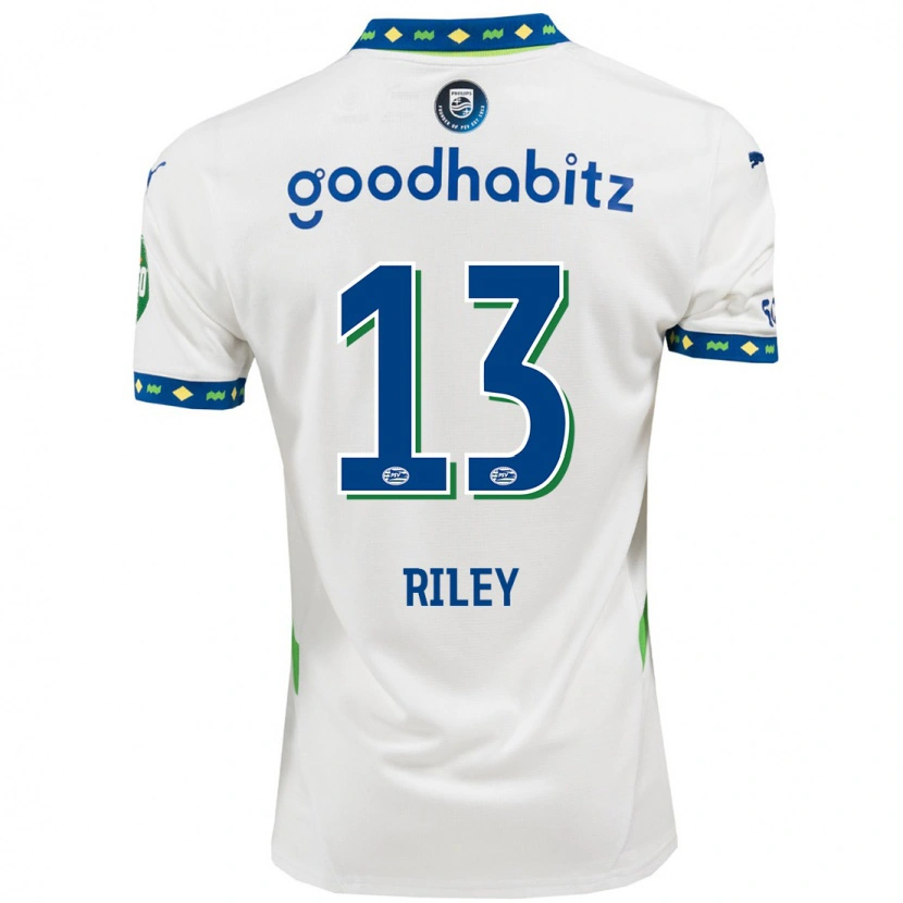 Danxen Men Indiah-Paige Riley #13 White Dark Blue Third Jersey 2024/25 T-Shirt