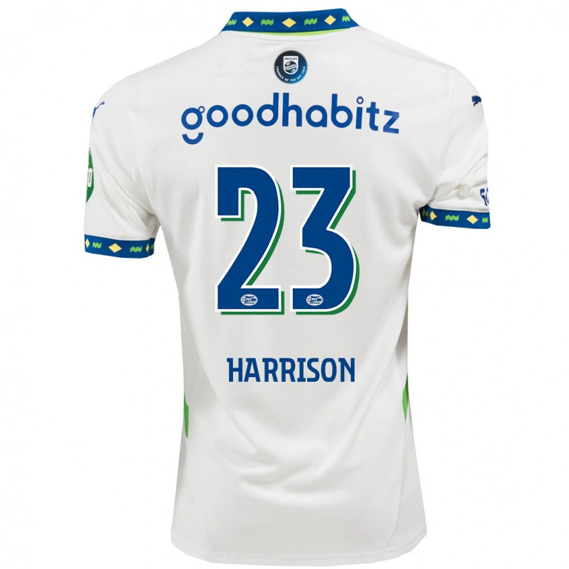 Danxen Men Amy Harrison #23 White Dark Blue Third Jersey 2024/25 T-Shirt