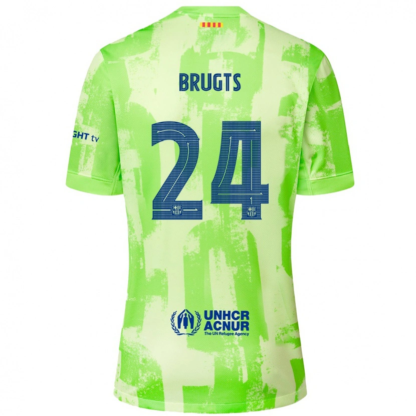 Danxen Men Esmee Brugts #24 Lime Third Jersey 2024/25 T-Shirt