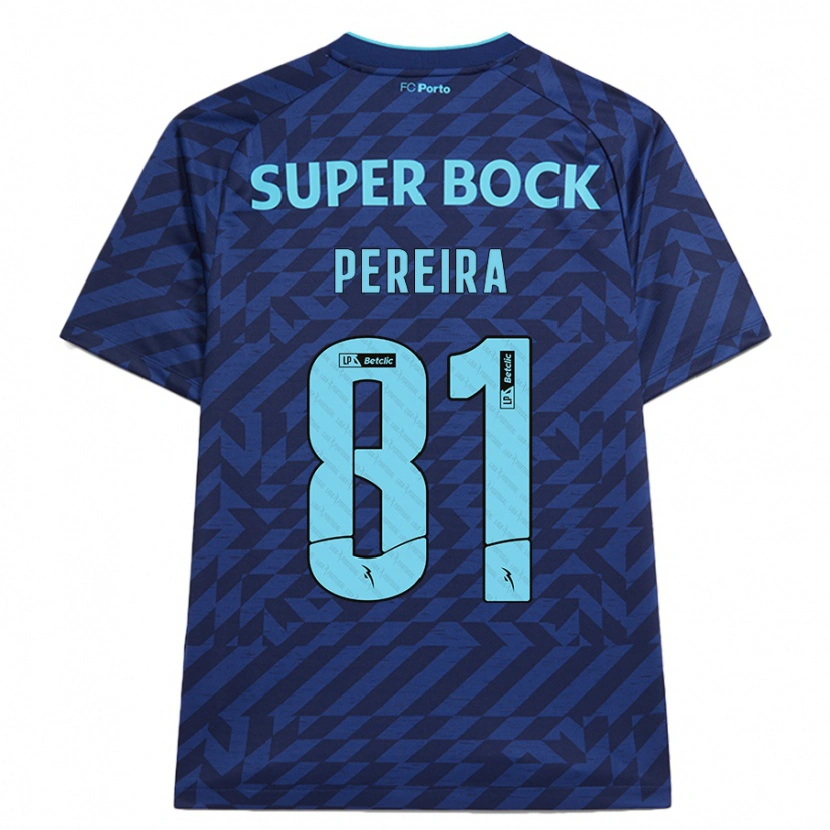 Danxen Men Martim Pereira #81 Navy Blue Third Jersey 2024/25 T-Shirt