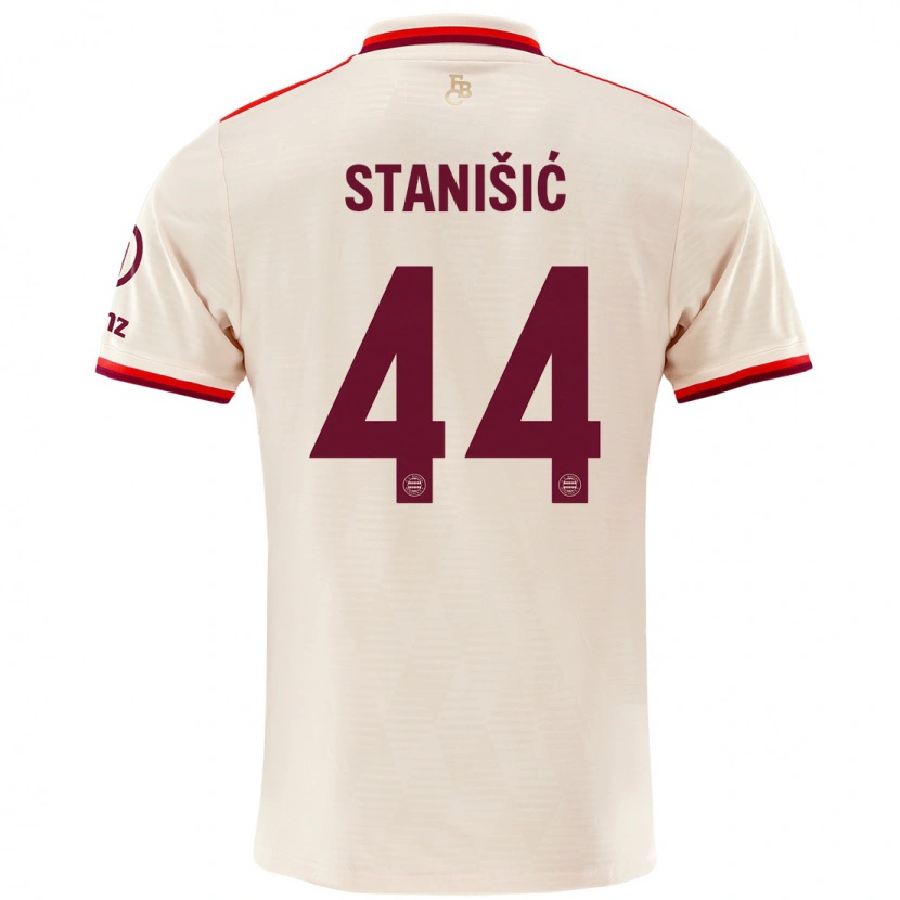 Danxen Men Josip Stanisic #44 Linen Third Jersey 2024/25 T-Shirt