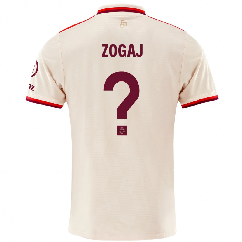 Danxen Men Nderim Zogaj #0 Linen Third Jersey 2024/25 T-Shirt