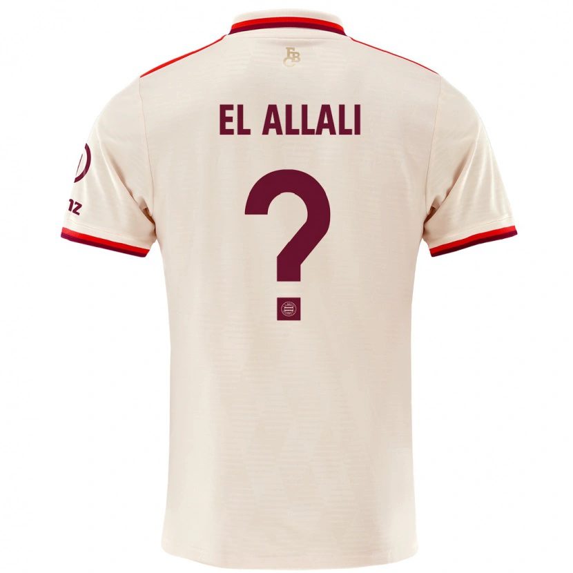 Danxen Men Jonas El Allali #0 Linen Third Jersey 2024/25 T-Shirt