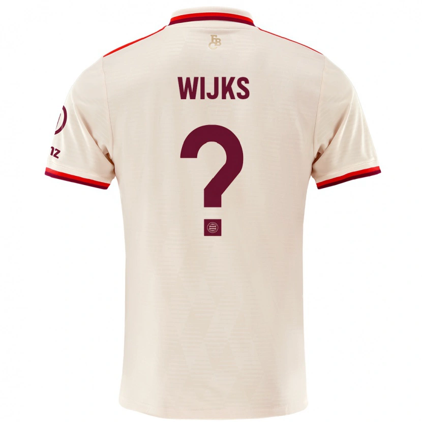 Danxen Men Chivano Wijks #0 Linen Third Jersey 2024/25 T-Shirt