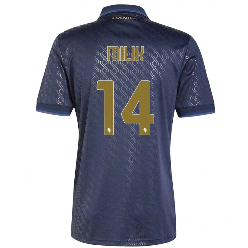 Danxen Men Arkadiusz Milik #14 Navy Blue Third Jersey 2024/25 T-Shirt