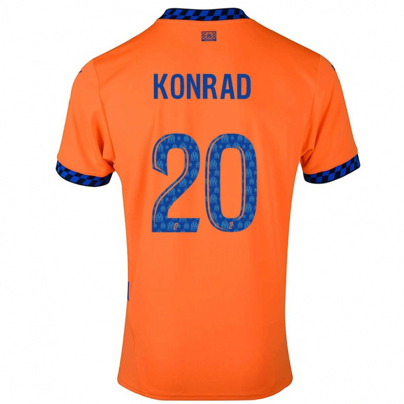 Danxen Men Konrad De La Fuente #20 Orange Dark Blue Third Jersey 2024/25 T-Shirt