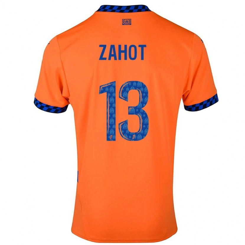 Danxen Men Sarah Zahot #13 Orange Dark Blue Third Jersey 2024/25 T-Shirt
