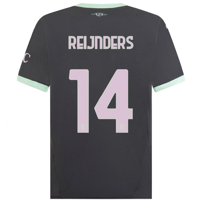 Danxen Men Tijjani Reijnders #14 Grey Third Jersey 2024/25 T-Shirt