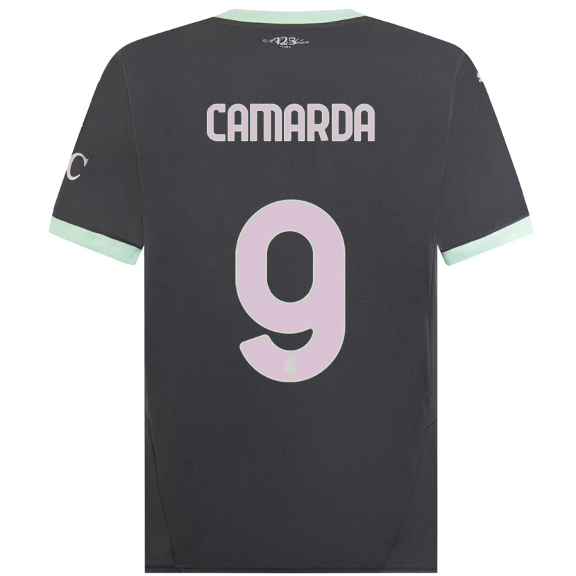 Danxen Men Francesco Camarda #9 Grey Third Jersey 2024/25 T-Shirt