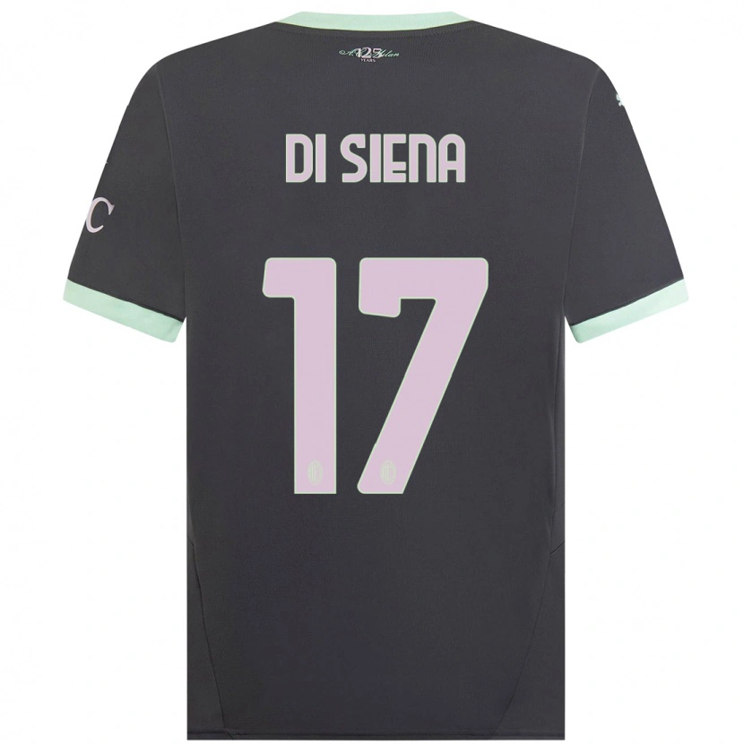 Danxen Men Andrea Di Siena #17 Grey Third Jersey 2024/25 T-Shirt
