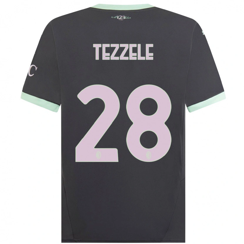 Danxen Men Matteo Tezzele #28 Grey Third Jersey 2024/25 T-Shirt