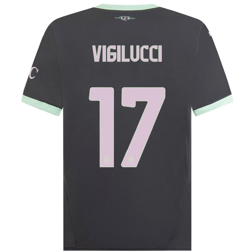 Danxen Men Valery Vigilucci #17 Grey Third Jersey 2024/25 T-Shirt