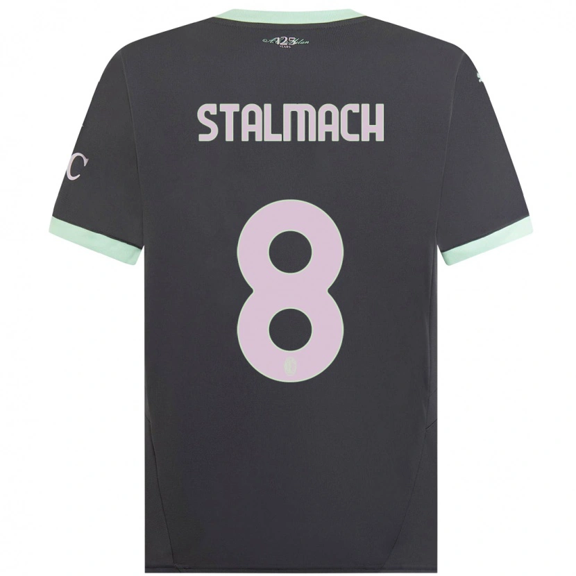 Danxen Men Dariusz Stalmach #8 Grey Third Jersey 2024/25 T-Shirt