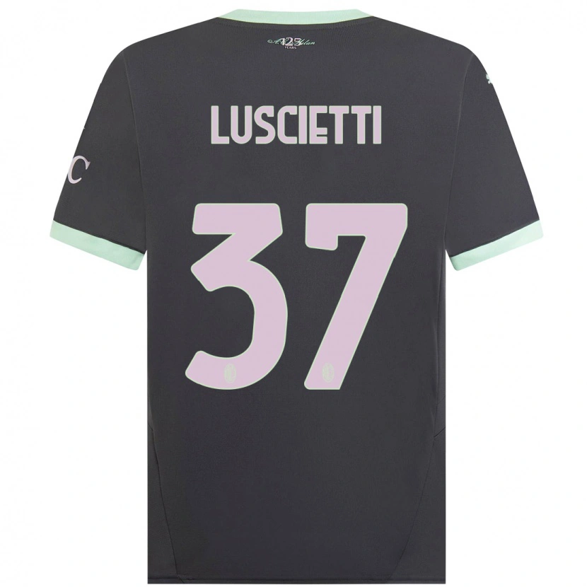 Danxen Men Abebe Luscietti #37 Grey Third Jersey 2024/25 T-Shirt