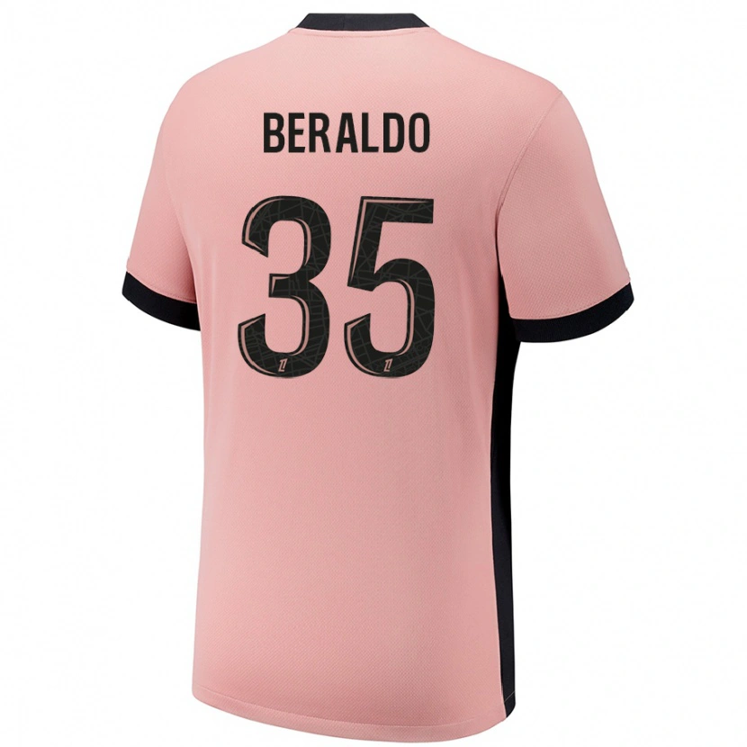 Danxen Men Lucas Beraldo #35 Rust Pink Third Jersey 2024/25 T-Shirt