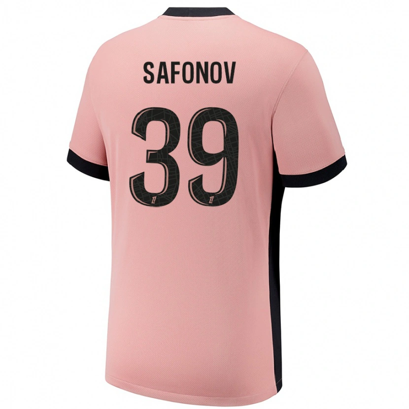 Danxen Men Matvey Safonov #39 Rust Pink Third Jersey 2024/25 T-Shirt