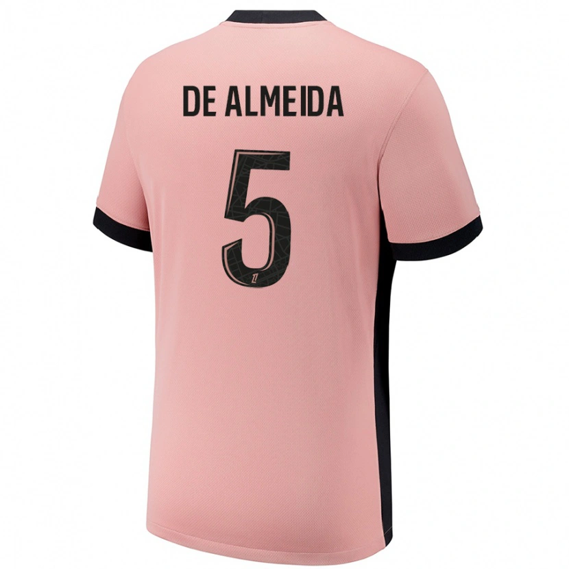 Danxen Men Élisa De Almeida #5 Rust Pink Third Jersey 2024/25 T-Shirt