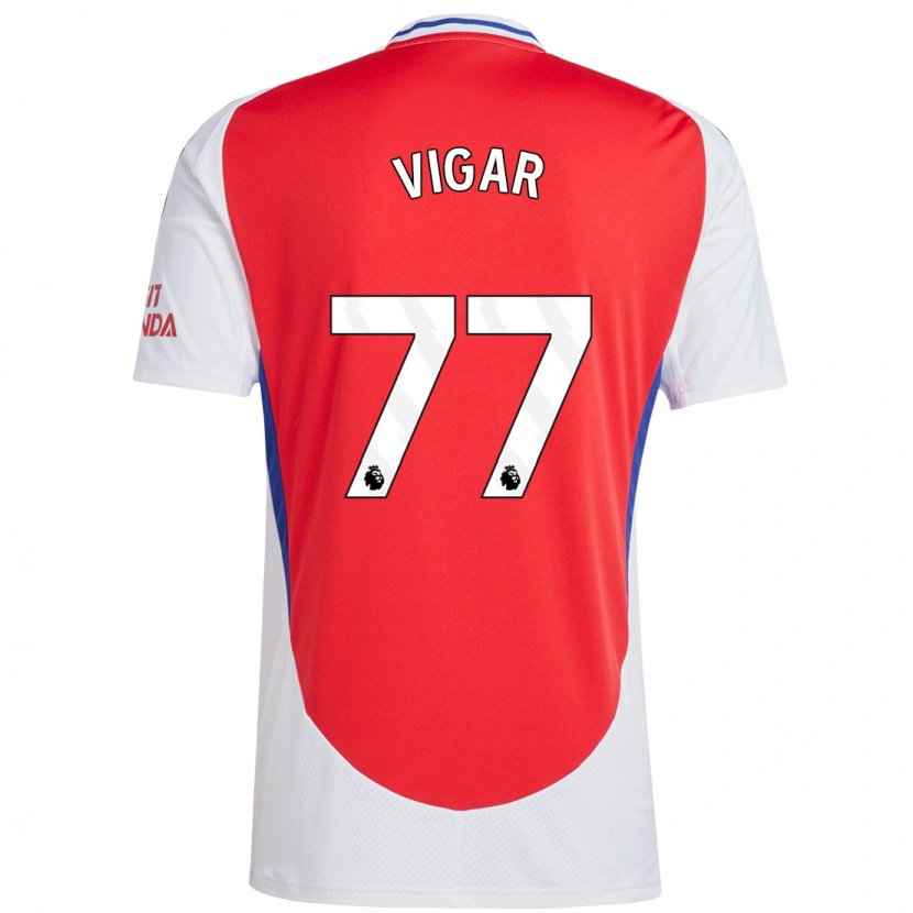 Danxen Women Billy Vigar #77 Red White Home Jersey 2024/25 T-Shirt