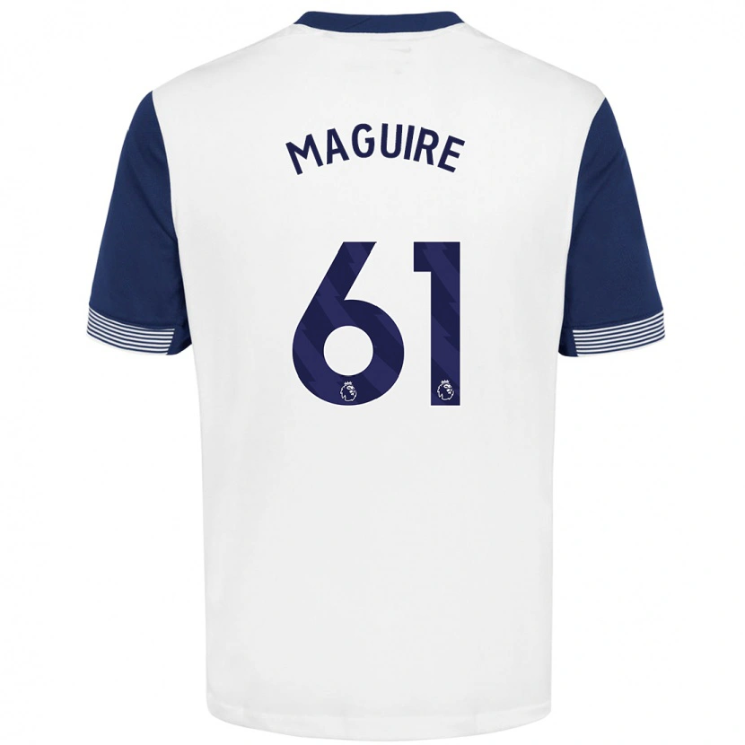 Danxen Women Aaron Maguire #61 White Blue Home Jersey 2024/25 T-Shirt