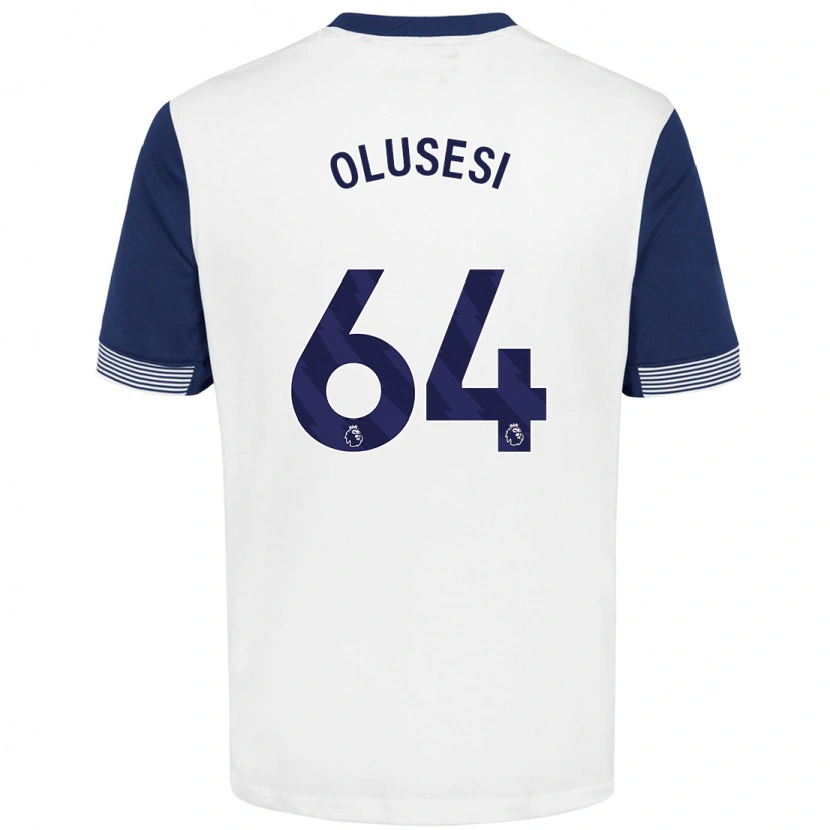 Danxen Women Callum Olusesi #64 White Blue Home Jersey 2024/25 T-Shirt