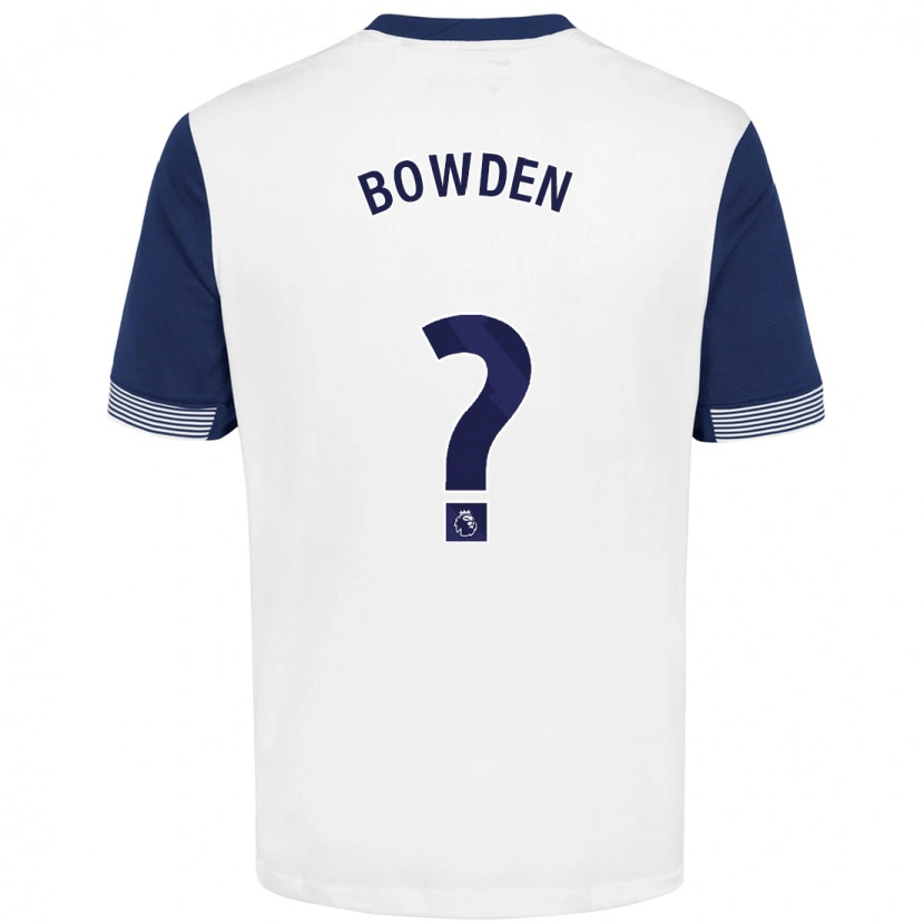 Danxen Women Jamie Bowden #0 White Blue Home Jersey 2024/25 T-Shirt