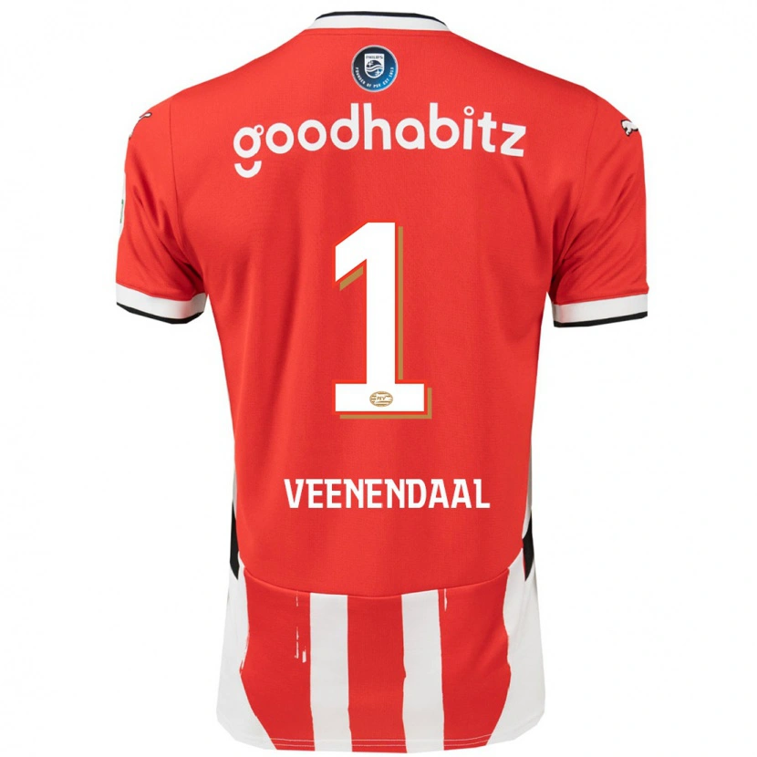 Danxen Women Sari Van Veenendaal #1 Red White Home Jersey 2024/25 T-Shirt