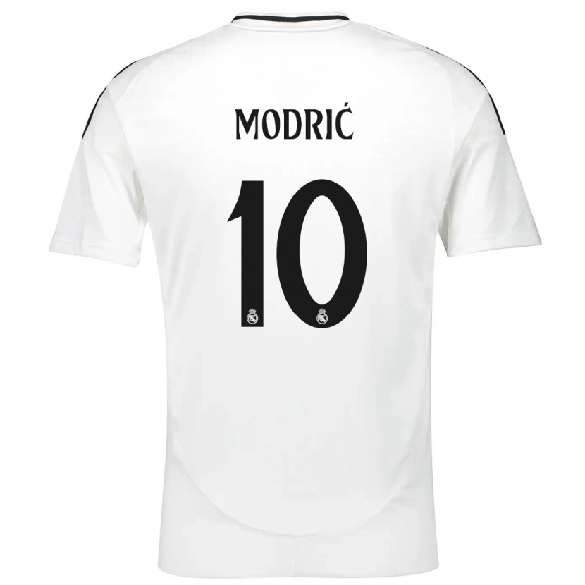 Danxen Women Luka Modric #10 White Home Jersey 2024/25 T-Shirt