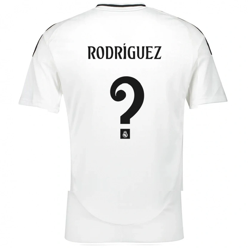 Danxen Women Álvaro Rodríguez #0 White Home Jersey 2024/25 T-Shirt