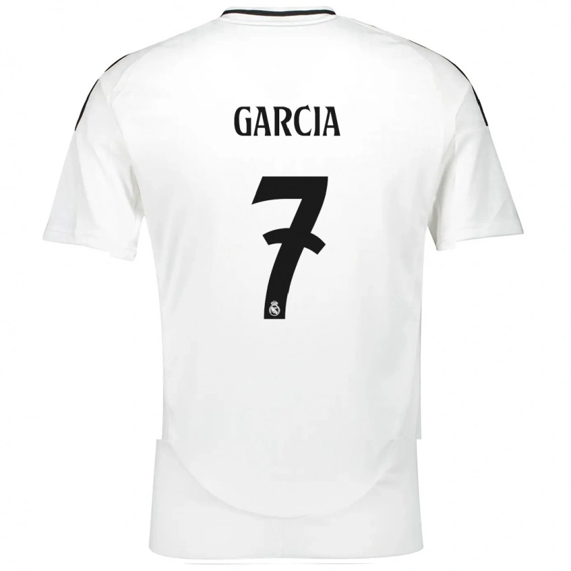 Danxen Women Gonzalo García #7 White Home Jersey 2024/25 T-Shirt