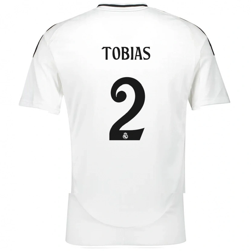 Danxen Women Vinícius Tobias #2 White Home Jersey 2024/25 T-Shirt