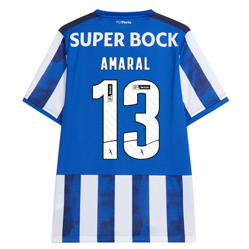 Danxen Women Fábio Amaral #13 Blue White Home Jersey 2024/25 T-Shirt