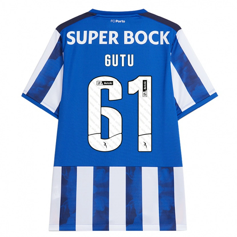 Danxen Women Denis Gutu #61 Blue White Home Jersey 2024/25 T-Shirt