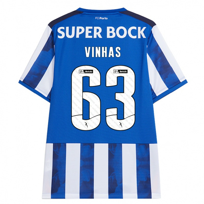 Danxen Women David Vinhas #63 Blue White Home Jersey 2024/25 T-Shirt