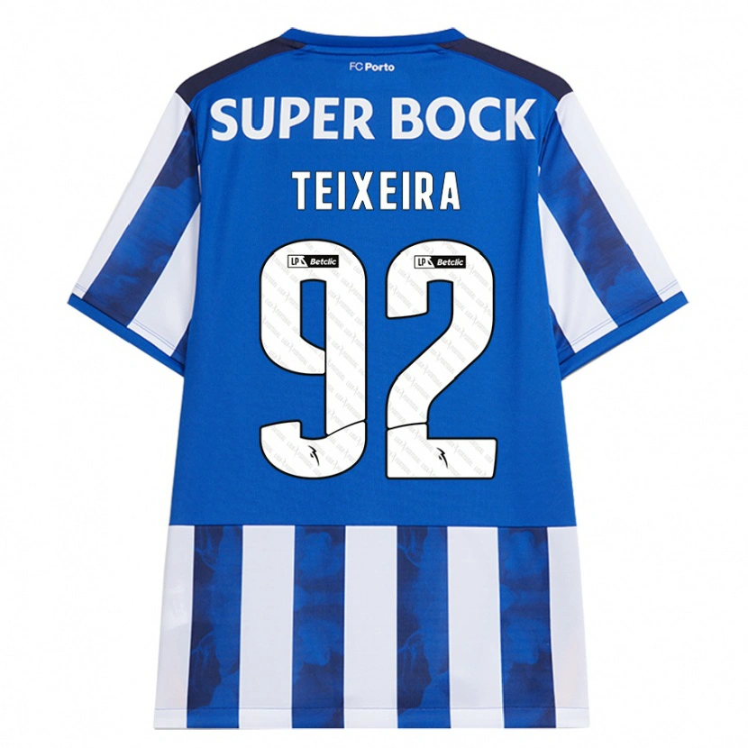 Danxen Women João Teixeira #92 Blue White Home Jersey 2024/25 T-Shirt