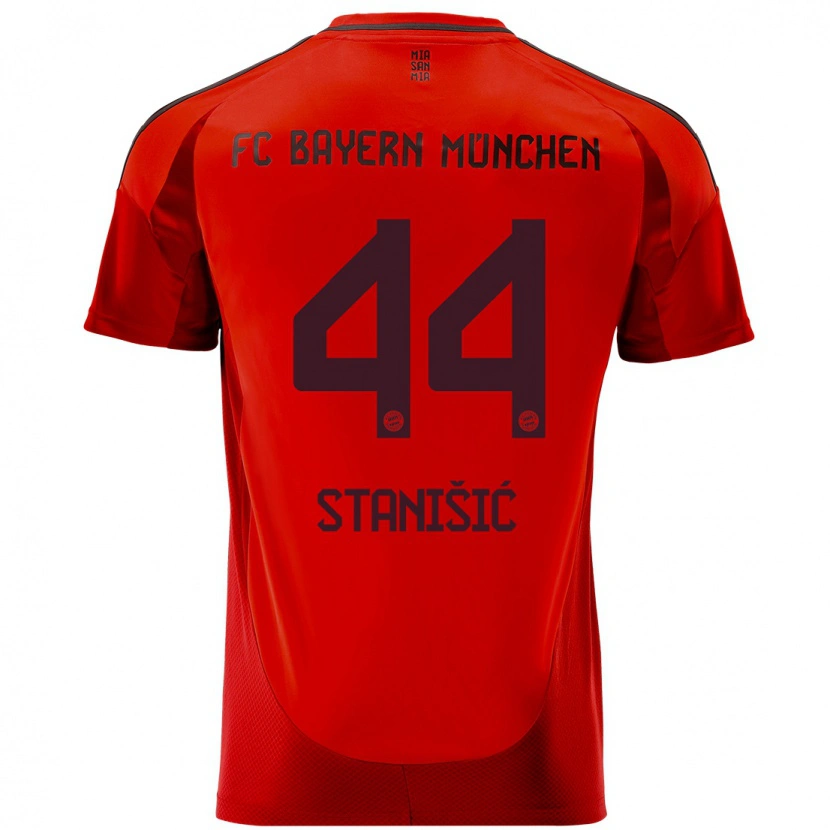 Danxen Women Josip Stanisic #44 Red Home Jersey 2024/25 T-Shirt