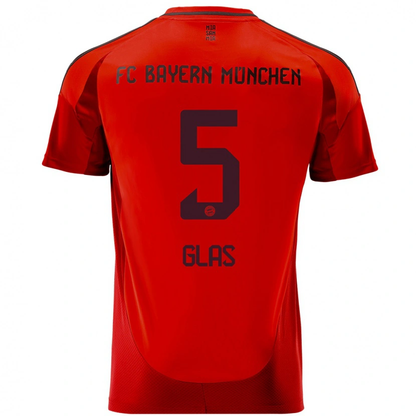 Danxen Women Hanna Glas #5 Red Home Jersey 2024/25 T-Shirt